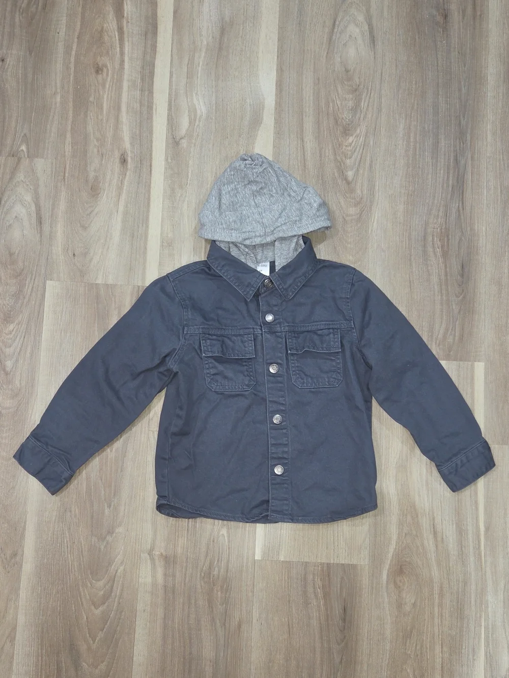 •Okie Dokie• Toddler Boys Hooded Jean Jacket